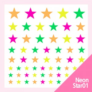 Professional Nail Art Sticker Neon 프로페셔널 네일아트 스티커 네온_Star01스타01