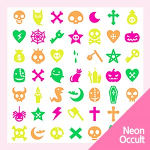 Professional Nail Art Sticker Neon 프로페셔널 네일아트 스티커 네온_Occult오컬트