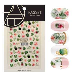 [1+1]PASSET 파셋 리얼 아트스티커 REALART 149 나뭇잎, 꽃(+1베송메세지에 적어주세요)